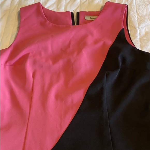 Vintage Black and Pink A Line Dress by Jessica - Picture 4 of 9